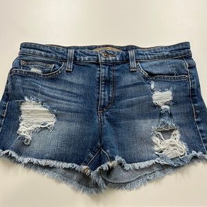 Joe’s Jeans Ripped denim shorts. Size 28